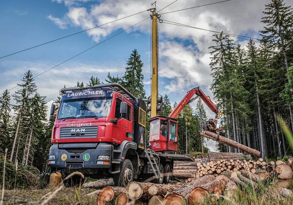 Mounty 4000 Konrad Forsttechnik, Forstbetrieb Laubichler Österreich